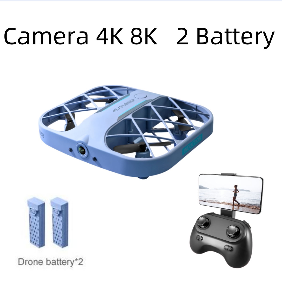 Drone Racing Battery - JJRC H107 FPV RC 드론(배터리 2개