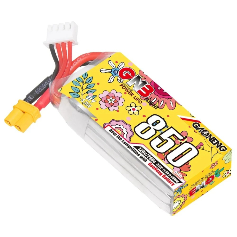 1pcs 새로운 GNB LiHV 3S 11.4V 850 - Drone Racing Battery 리뷰 및 가격