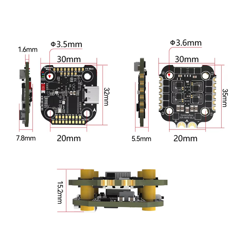 스피디비 F4 미니 플라이트 컨트롤 & BLS 35A  - Drone Racing Flight Controller 리뷰 및 가격