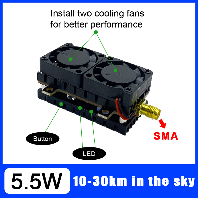 장거리 5.8GHz 5.5W 비디오 송신기 VTX 48 - Drone Racing Frame 리뷰 및 가격
